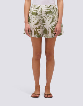 SEMI-STRETCH TROPIC SAVANA PRINT SHORTS