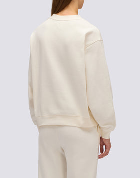 SWEAT-SHIRT FEMME COL ROND AVEC FLEUR