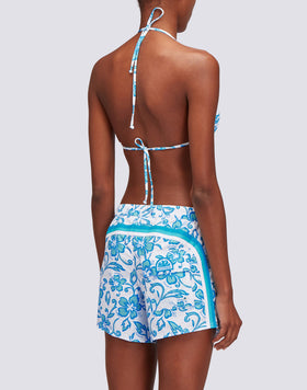 COAST - PANTALONES CORTOS DE PLAYA REPREVE® CON ESTAMPADO DE HIBISCO SK23