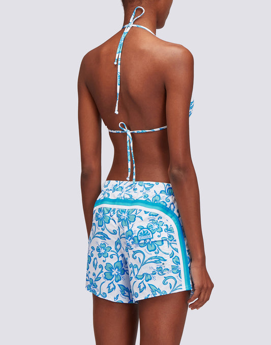 COAST - REPREVE® BEACH SHORTS WITH SK23 HIBISCUS PRINT