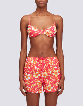 COAST - REPREVE® BEACH SHORTS WITH SK23 HIBISCUS PRINT