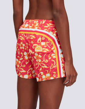COAST - REPREVE® BEACH SHORTS WITH SK23 HIBISCUS PRINT