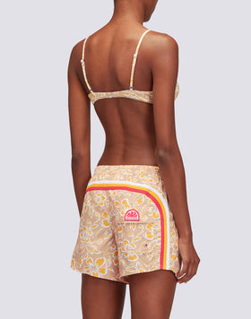 COAST - REPREVE® BEACH SHORTS WITH SK23 HIBISCUS PRINT