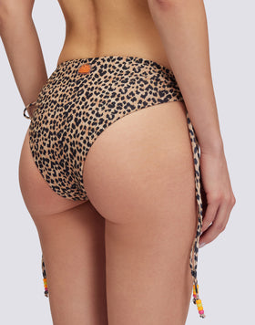 DIETRICH - SLIP CULOTTE CON COULISSE REGOLABILE STAMPA SWEET LEOPARD