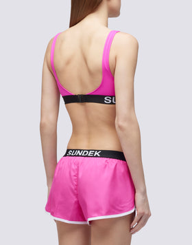 LULIN - SHORTS SWIMSUIT WITH ELASTICATED WAIST