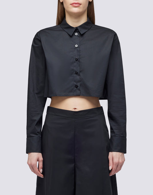 CHEMISE COURT EN POPELINE