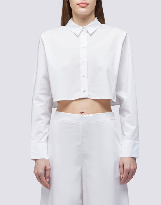 CHEMISE COURT EN POPELINE