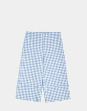 COTTON VICHY LONG PANTS