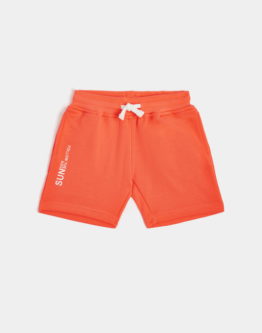 COTTON FLEECE WALKING SHORTS