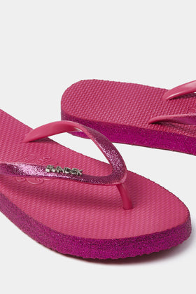 TONGS EN CAOUTCHOUC À PAILLETTES