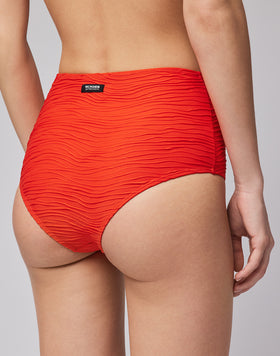 CULOTTE DE CINTURA ALTA EFECTO ONDULADO