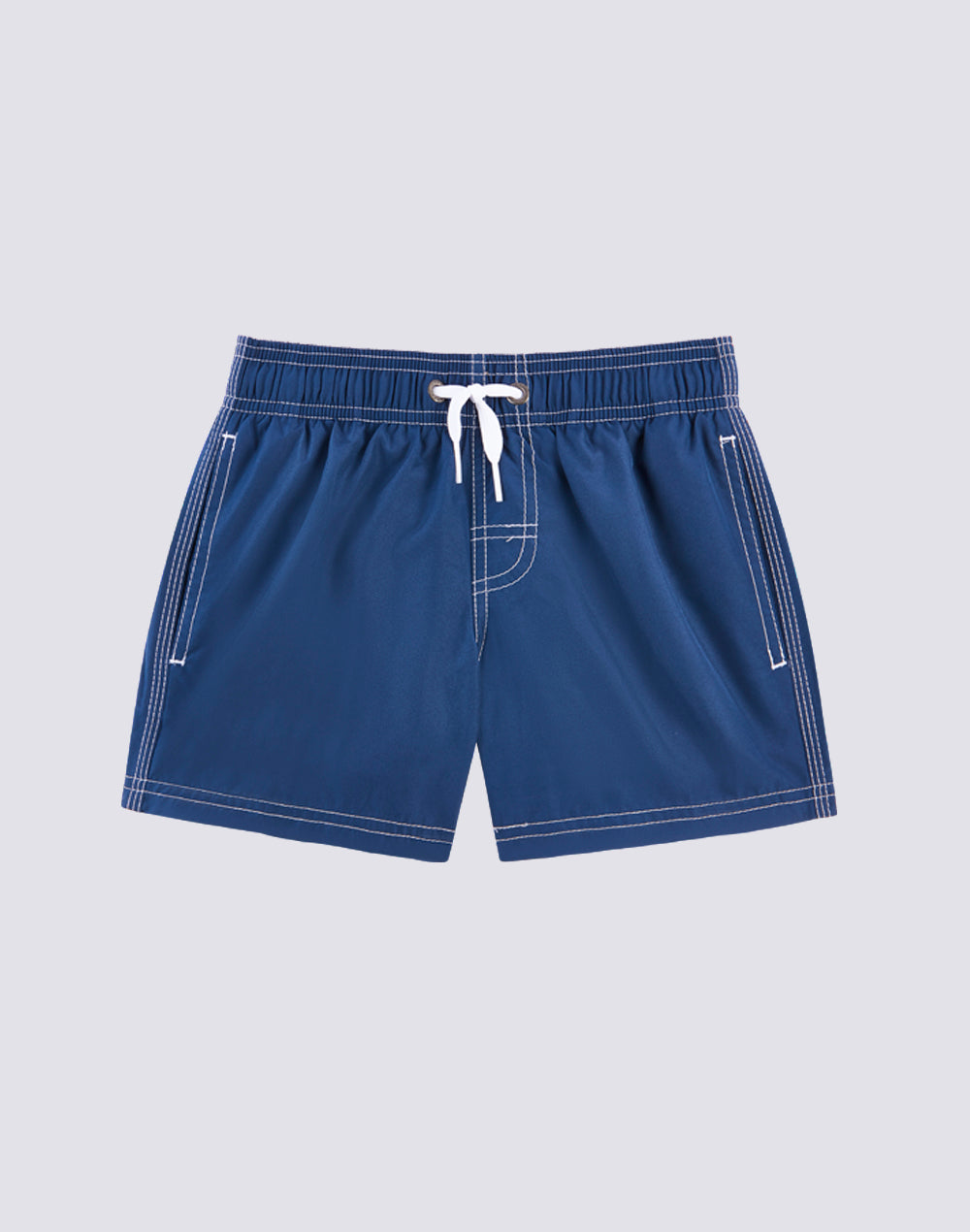 ICONIC TAFFETA STRETCH WAIST SWIM TRUNKS