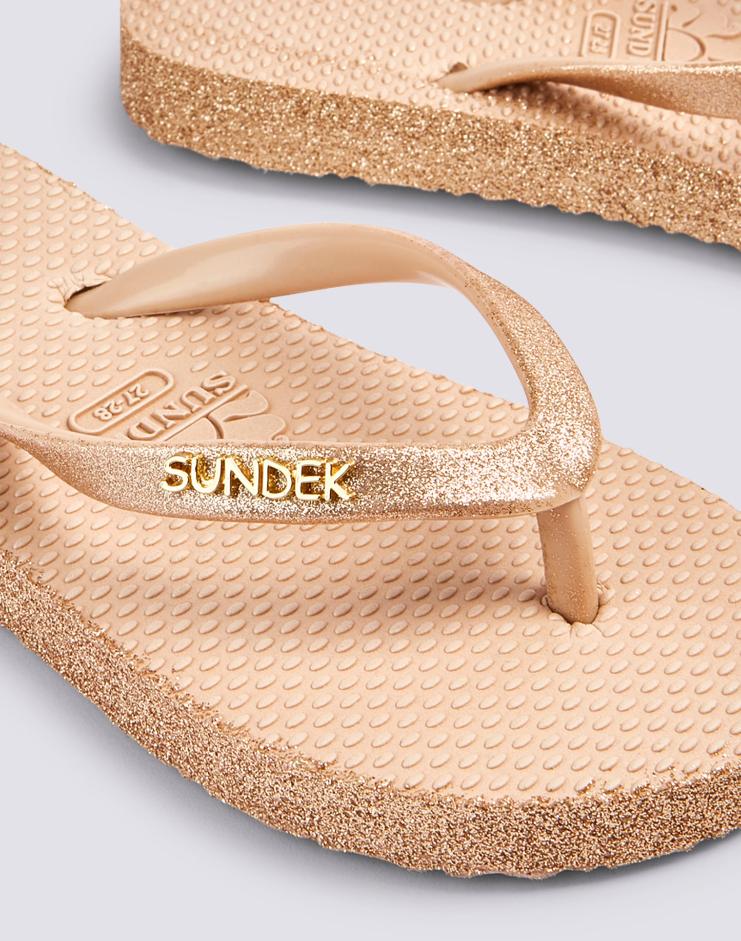 MINI RUBBER FLIP-FLOPS WITH GLITTER