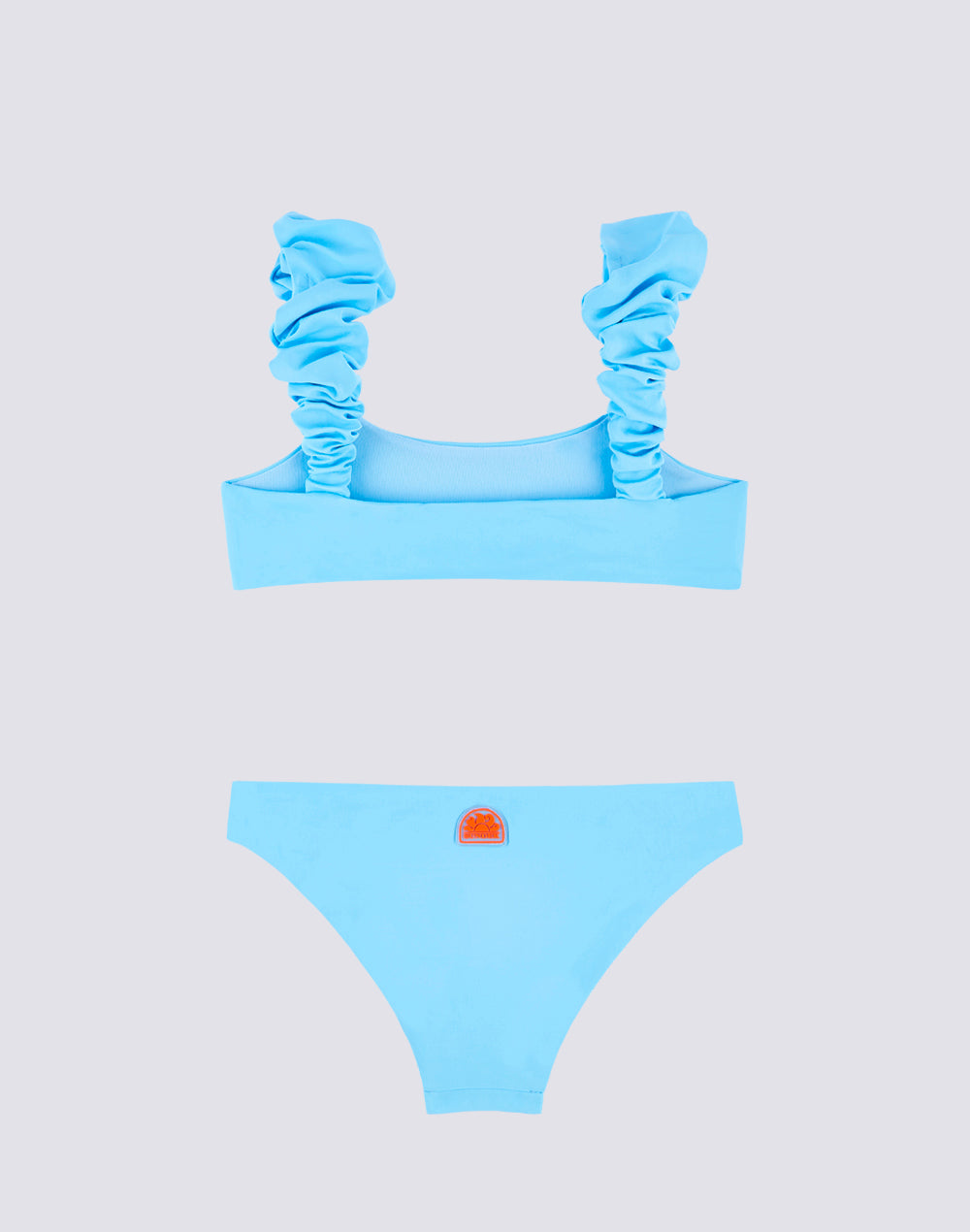 RUFFLE BIKINI TOP WITH FIXED BOTTOM