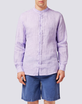 CHEMISE EN LIN AVEC COL MANDARIN