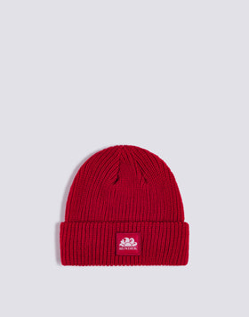 BONNET POUR ENFANT À CÔTES AVEC LOGO