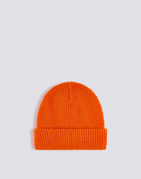 RIBBED CHILD'S HAT WITH LOGO