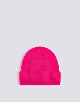 RIB KNITTED BEANIE