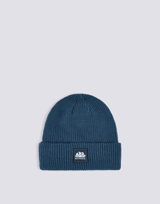 RIB KNITTED BEANIE