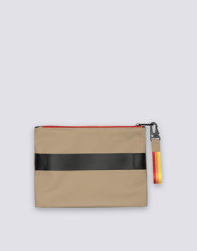 CLUTCH BAG WITH RAINBOW ZIP