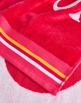 NEW CLASSIC - JACQUARD BEACH TOWEL WITH LOGO