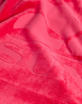 TISSU ÉPONGE JACQUARD AVEC LOGO ET BORDURE
