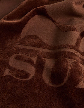 TELO IN SPUGNA JACQUARD CON LOGO E CORNICE