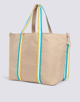 BON - BEACH BAG WITH RAINBOW DETAILS