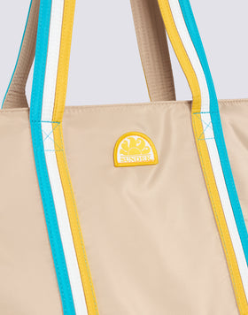 BON - BEACH BAG WITH RAINBOW DETAILS