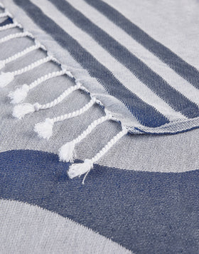 FUTA DE PLAYA DE JACQUARD CON LOGOTIPO