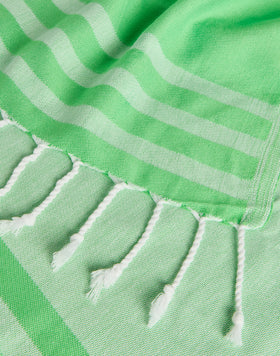 TOALLA DE PLAYA FOUTA JACQUARD CON LOGOTIPO