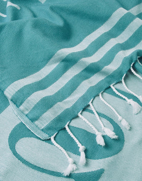 FUTA DE PLAYA DE JACQUARD CON LOGOTIPO