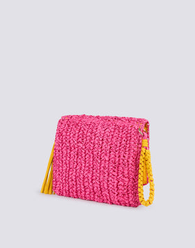 GABI - POCHETTE IN PAPER STRAW
