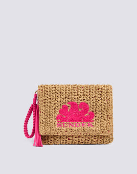 GABI - POCHETTE IN PAPER STRAW