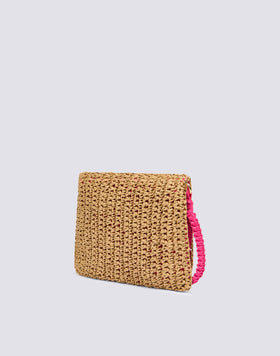 GABI - POCHETTE IN PAPER STRAW