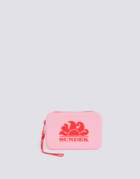 MINI RUBBER CLUTCH BAG WITH LOGO
