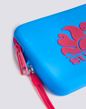 MINI BOLSO DE MANO DE GOMA CON LOGOTIPO