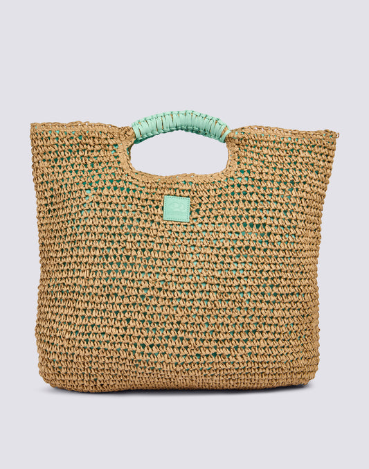 MAXI BAG IN WOVEN PAPER STRAW