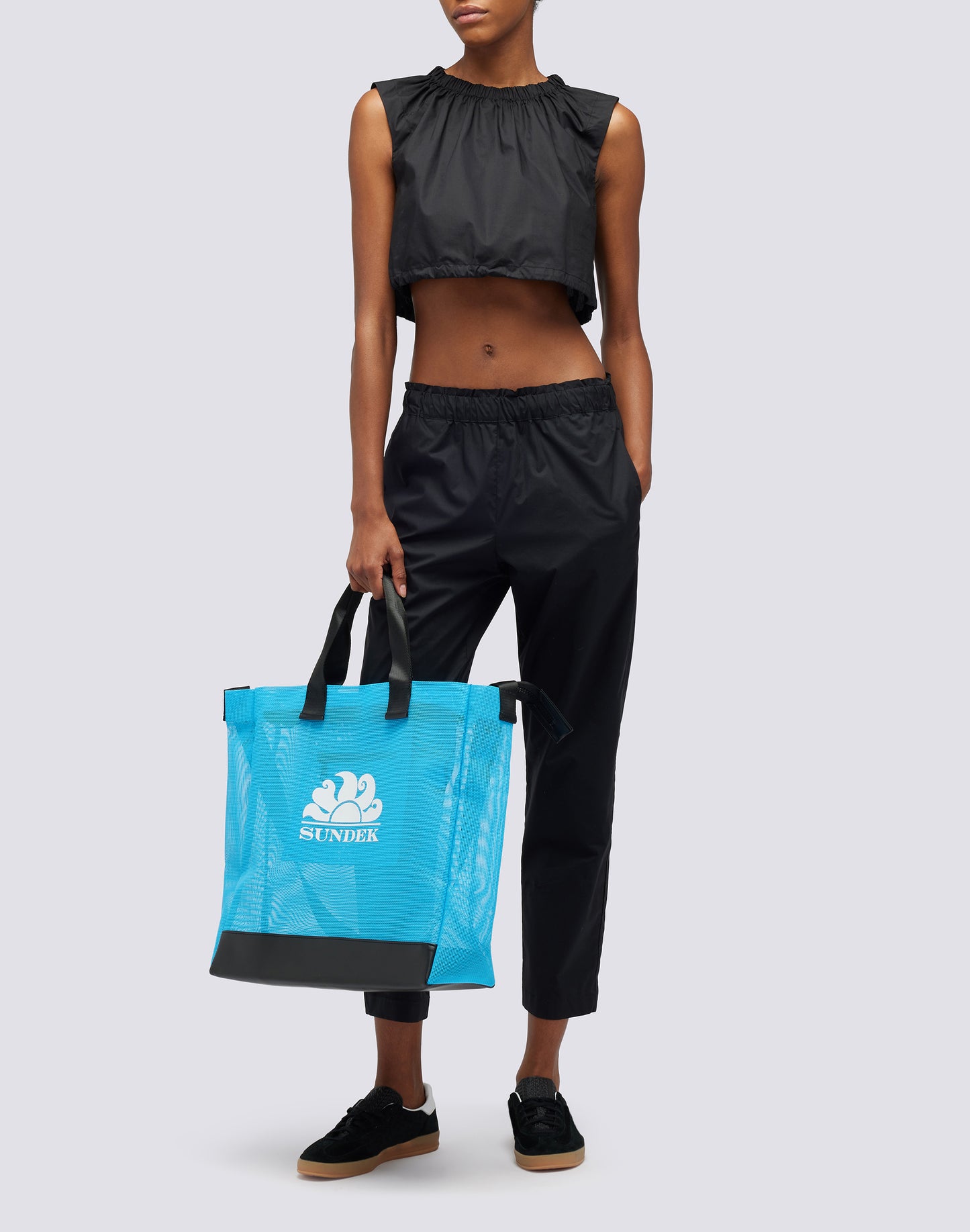 MESH BEACH BAG WITH LOGO