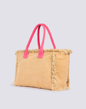 STONE-WASHED TOTE BAG