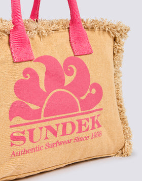 STONE-WASHED TOTE BAG