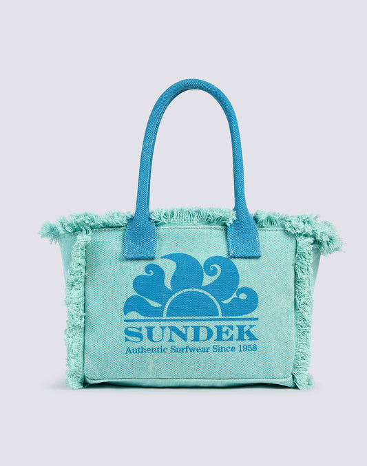 STONE-WASHED TOTE BAG