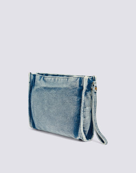 POCHETTE IN COTONE CANVAS TINTO CAPO