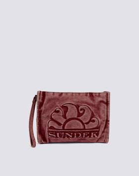 BOLSO DE MANO DE LONA DE ALGODÓN TEÑIDA EN PIE