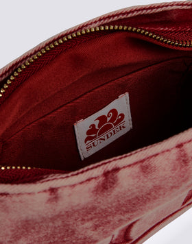BOLSO DE MANO DE LONA DE ALGODÓN TEÑIDA EN PIE