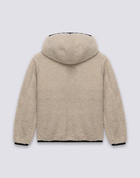 KIDS' TEDDY JACKET WITH HOOD AND ZIP
