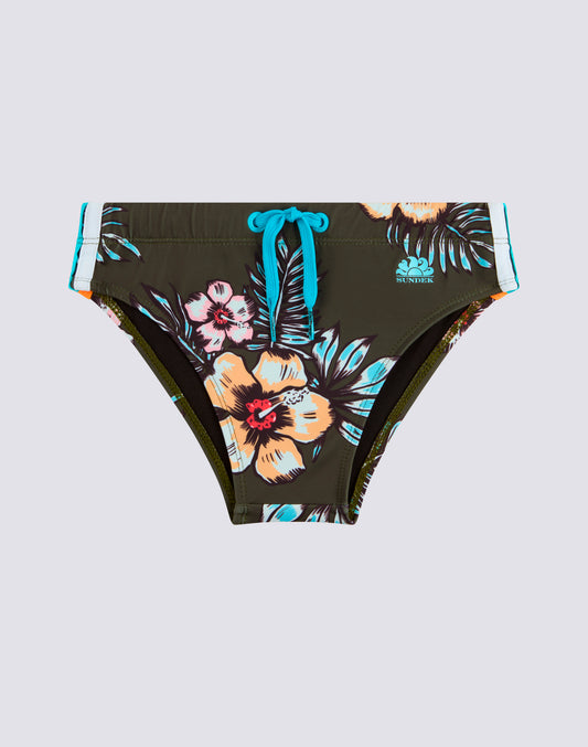 SLIP MARE MINI DIWALTER STAMPA GRAPHIC FLOWER