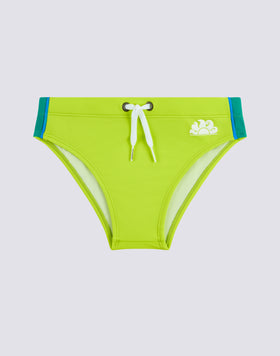 SLIP DE BAIN POUR ENFANT AVEC DÉTAILS ARC-EN-CIEL SUR LES CÔTÉS