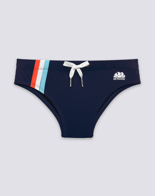 BAÑADOR DE NIÑO CON TRICOLOR