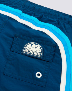 SWIMSHORTS SHORT ELASTICATED WAIST CRINKLED